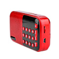 Miniatyrbilde 7 av 7: PW Cut Memory Stereo FM-radio U-disk/TF-musikk Mini USB FM-radiohøyttaler med 24-timers standby