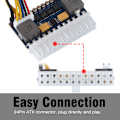 Pikkukuva 2 / 7: 24-pin DC ATX/MINI/ITX virtalähde 12V DC tulo 250W lähtötehokytkin virtalähdemoduuli PC:lle