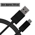 Miniatyrbillede 2 af 7: Gaming 2,7 m USB-opladningskabel til Xbox One-controller - Sort