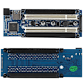 Miniatyrbild 2 av 7: Dual Full Size Mini PCIe till PCI Slot Expansionsadapter Extern Capture Card