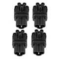 Miniatyrbild 2 av 7: 4PCS IEC320 C6 till IEC320 C5 Strömadapter Plug and Play C6 till C5 Höger Vinklad 90 Graders Strömadapter för UPS PDU Server