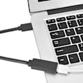 Miniatyrbillede 3 af 7: USB 3.0 han til hun datakabel computer mus tastatur U disk forlængerkabel (sort 2m)
