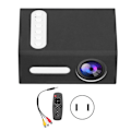 Pikkukuva 1 / 7: Mini-kotiprojektori, kannettava LED-kotimediavideon toistolaite, lasten teatteri T300 (mustavalkoinen)