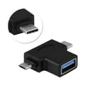 Miniatyrbillede 5 af 7: Mini 2 i 1 Micro USb   USB 3.1 Type C Han til USB 3.0 Hun OTG Konverter Adapter