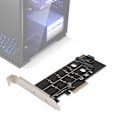 Miniatyrbillede 5 af 7: PCI-E MB2 M.2 Dobbelt Netværkskort Riser-kort NIC Adapter-kort til Computer