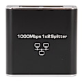 Miniatyrbillede 3 af 7: 1000 Mbps Ethernet-kabelsplitter 1 til 2 Kompatibel med Cat5 Cat5e Cat6 Cat7 To enheder deler RJ45-netværkssplitter