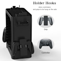 Miniatyrbillede 3 af 5: Spilopbevaringstårn til Nintendo Switch - Nintendo Switch-spilholder, spildiskstativ og controller-arrangør, kompatibel med Nintendo Switch og tilbehør