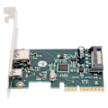 Miniatyrbillede 3 af 7: ST612 PCI E X4 Ultra High Speed Dobbelt Port USB 3.1 Udvidelsesadapter Riser-kort