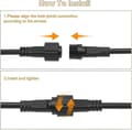 Miniatyrbild 3 av 5: 3M Extension Cable for G40 String Lights, 2-Pin Waterproof Extension Cord for Outdoor String Lights
