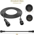 Miniatyrbild 2 av 5: 3M Extension Cable for G40 String Lights, 2-Pin Waterproof Extension Cord for Outdoor String Lights