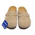 Miniatyrbillede 3 af 3: Birkenstock Boston Big buckle light beige Unisex mokkasiner med lukket tå 40