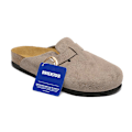 Miniatyrbillede 2 af 3: Birkenstock Boston Big buckle grå beige Unisex ruskindssko med lukket tå 38