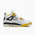 Miniatyrbillede 3 af 5: Jordans 4 Retro Vivid Sulfur til Mænd og Kvinder Originale AJ4 Sneakers 42