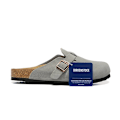 Miniatyrbillede 3 af 4: Birkenstock Boston BS Unisex mokkasiner med lukket tå, grå 43