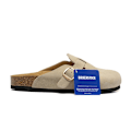 Miniatyrbillede 1 af 3: Birkenstock Boston Big beige Unisex mokkasiner med lukket tå 40