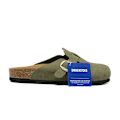 Miniatyrbillede 1 af 3: Birkenstock Boston Big buckle army green Unisex mokkasiner med lukket tå 46