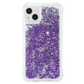 Fodral för iPhone 15 Kvicksand Glitter Paljetter TPU Stötsäkert Bakstycke - Lila