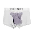 Menn Trunks Undertøy Boxer Truser Pustende Elefantnese Mesh Pose Truser silver gray XL