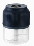 Mini Food Hacker - Elektrisk matberedare - Mixer - Glasmixer - Vitlöks- och kryddkvarn Blå Blue