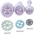Miniatyrbillede 7 af 7: Kageforme, plastgear kageforme Steampunk fondantforme Gearformede fondantkageforme til cupcake-dekoration