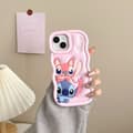 Stitch Silikone Cover - til iPhone Lyseblå iPhone 13 Pro 13 Pro Lyseblå iPhone 13 Pro Light pink