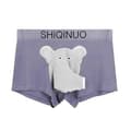 Menn Trunks Undertøy Boxer Truser Pustende Elefantnese Mesh Pose Truser grayish purple 3XL