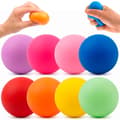 8-pack klämbollar 5 cm — Klämboll, mjuk TPR + EVA, snabbt återgående, inte klibbig, rivtålig, hållbart handgrepp, skrivbordsfidget —