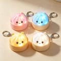 Glödande Dumpling Fidget Clicker Nyckelring, Taktil Feedback Söt Tryckleksak, Kompakt Stresslindrande Tillbehör för Kontor, Resor, 1 Set 1 set