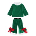 Juldräkt för flickor, tomtekostym för flickor, grön, storlek 110 cm green 110cm