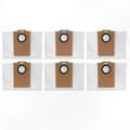 Dammpåse för Dreame Mova E20 Plus, Proscenic Q8 Max, Trouver E20 Pro Plus, Honor Choice R3 Plus dammsugare vit, storlek 6 st 6PCS