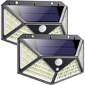 Utomhus solcellslampa 162 LED 2-pack Rörelsesensor