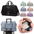 Weekendväska för kvinnor, handbagage, SVART Svart Black