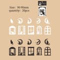 20 st Scrapbooking Material Dekorativt Papper 1 1 1 1