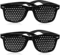 2-pack glasögon för förbättrad syn, svarta unisex synförbättrande glasögon
