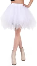 Tutu för kvinnor, karneval, balett, Halloween, maskerad, vit white