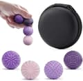 Silikonmagnetiska bollfidgetleksaker för vuxna och tonåringar, 4-pack stresslindrande sensoriska leksaker för autism, ADHD, ångest, kontorspresenter Purple