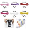 Miniatyrbillede 3 af 8: Elastiske snørebånd uden binding - One size - Sort black