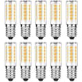 10-pack E14 LED-lampor, kallvit 6000K, 5W, motsvarar 50W glödlampa, 500LM, ej dimbar