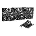 3x120mm Datorfläkt med AC 100V-240V Hastighetskontroll för Chassikylning Server Arbetsstationskylning EU-kontakt