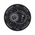 Træpendulbræt skive træbase STYLE 4 - SORT 15CM Stil 4 - Sort 15cm Style 4-Black 15cm