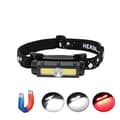 Vanntette hodelykter 2000 Lumen Supersterke hvite røde lys, 7 moduser for camping, sykling, løping, fiske
