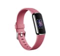 Fitbit Luxe 38mm Silver Urtavla Rosa Silikonarmband Aktivitetsmätare