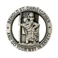 Christopher Medal Bil Saint Christopher Solskjermklips Biltilbehør Kjøreamulett Skytshelgen Periapt