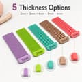 Miniatyrbilde 2 av 8: Juphex Polymer Clay Cane Slicing Guides for Earring Making and Precision Crafting, 5 Color-Coded Thickness Cutting Tools (2mm, 3mm, 4mm, 5mm Cane Slicing Guide