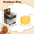 Saktekende Klemmeleke, Myk Sensorisk Stresslindrende Fidget Squishy for Barn og Voksne, Festgave Skrivebordsleke yellow（cube）(2PC)