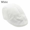 Golf Driving Hat Herr Flat Cap VIT Vit white