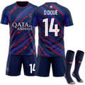 2526 Paris Saint Germain Udebanetrøje Børn Voksen Nr. 14 Doue 22 22