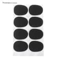 St./Set Diskant/Alt/Tenorsaxofon Klarinett Munstycke Patch Pads 0,3 mm Svart 0,3 mm