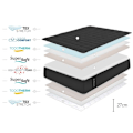 Pikkukuva 6 / 6: Air Black Memory Foam -patja - 90X200 cm - Moonia