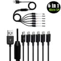 Miniatyrbillede 5 af 5: USB 2.0 Type A Han til Micro USB Han 1 til 6 Splitter Kabel Data Opladning
